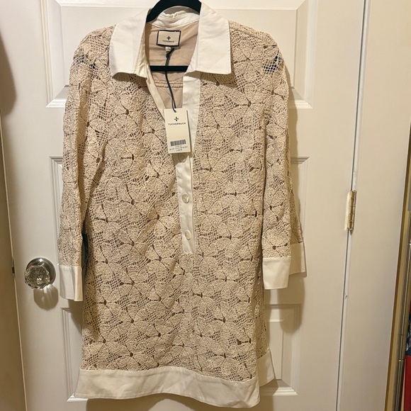 Tuckernuck Cream Crochet dress - Picture 4 of 4